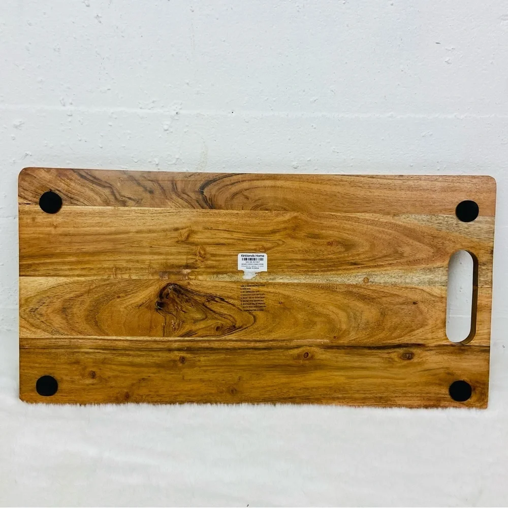 NWOT Kirkland home Engraved Wood cheeky Charcuterie Board Friends & Family